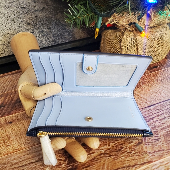 kate spade New York Dottie Bloom Flower Appliqué Leather Bifold Wallet NWT - Picture 7 of 15